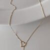 Colar Gravatinha de Pingente de Coração - CL164