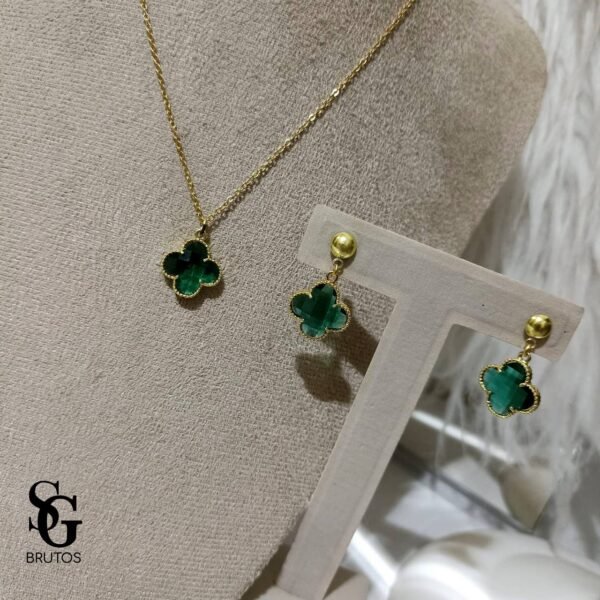 Conjunto Trevo Verde - CJ003