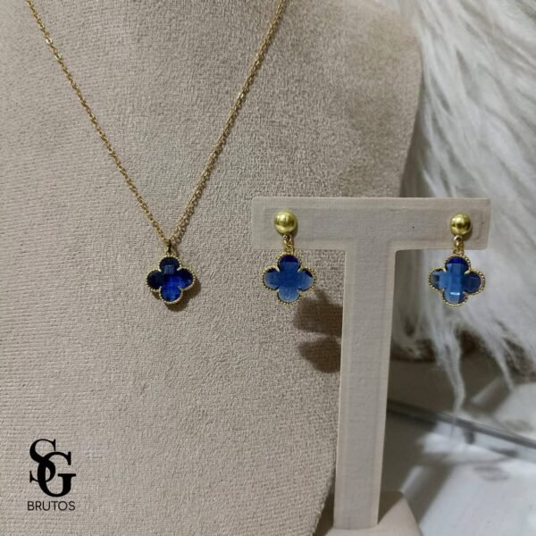 Conjunto Trevo Azul - CJ002
