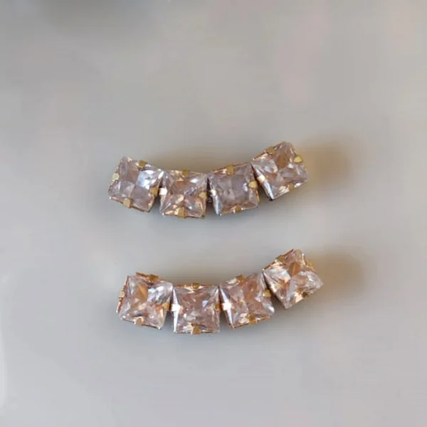 Ear Cuff Quadrados Cristais - EC030