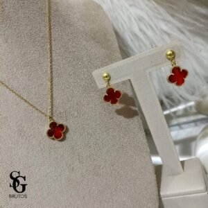 Conjunto Trevo Vermelho - CJ001