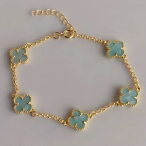 792550_493f547a70524a5192dc516f61d20facmv2.jpg Pulseira Cinco Trevos Azul Aqua - PS060