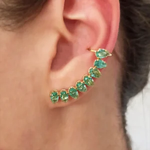 Ear Cuff Gota Verde - EC020