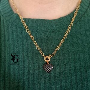 Colar de Coração e Fecho Boia - CL027