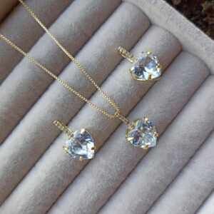 Conjunto Coração Cristal - CJ014