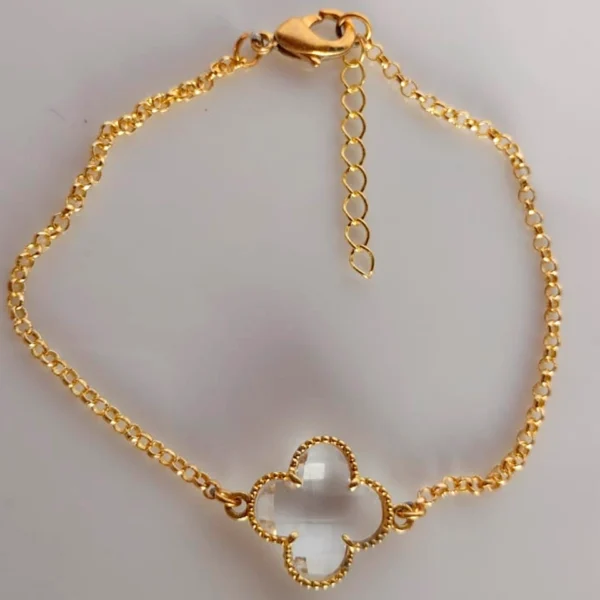 Pulseira Trevo Cristal - PS012