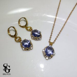 Conjunto Zircônias Clássico - CZ001