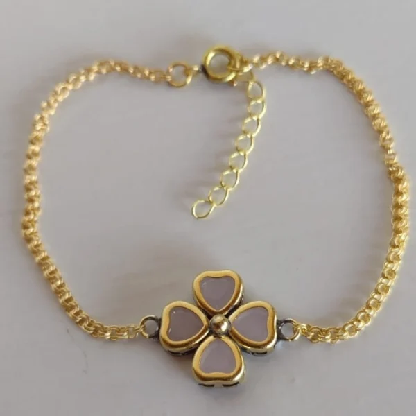 792550_b809d91879594a579682e558c218fb62mv2.webp Pulseira Um Trevo Coração Borda Rosa Opal - PS044