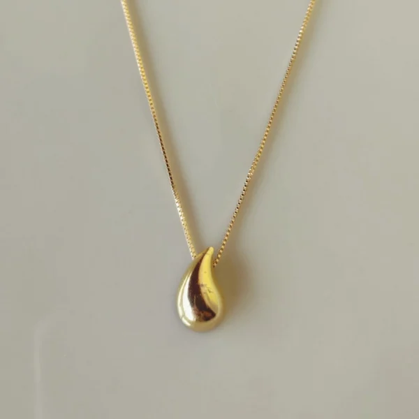 Colar Orânico Gota Inspiração Bottega Veneta - CL118