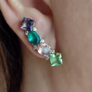792550_d19600420f30416b82ee9cdf9fe315camv2.jpg Brinco Ear Cuff em Zircônias Coloridas - EC009