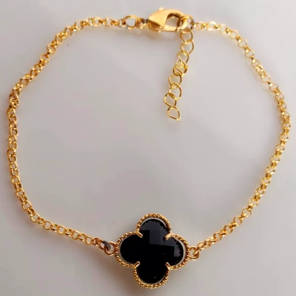 Pulseira Trevo Preto - PS014