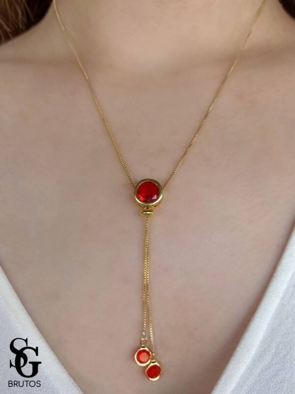 Colar Gravatinha Vermelho - CL032