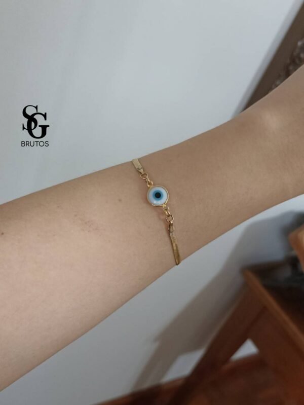 Pulseira olho grego fita - PS001