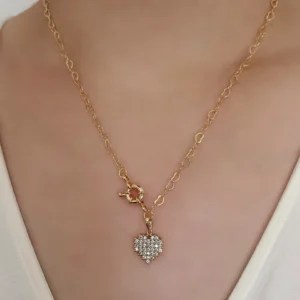 Colar de Coração e Fecho Boia - CL028