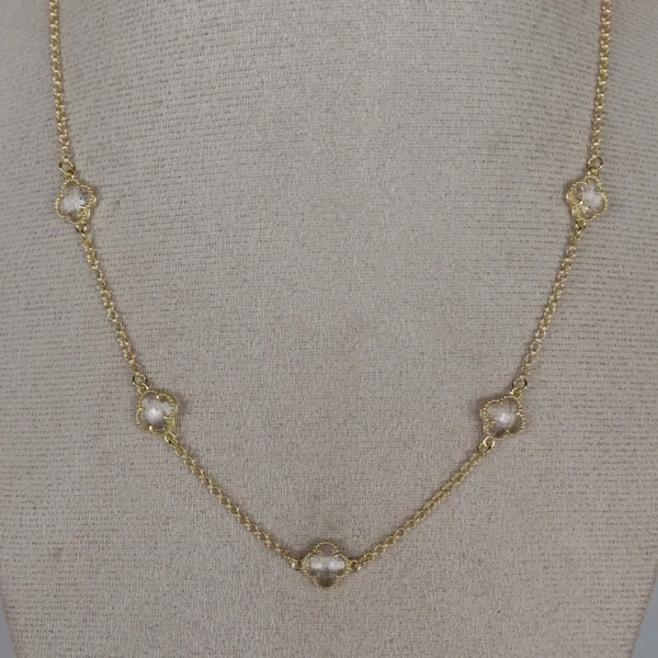 Colar Cinco Trevos Cristal - CL150