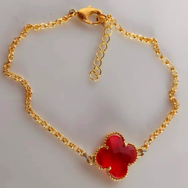 Pulseira Trevo Vermelha - PS013