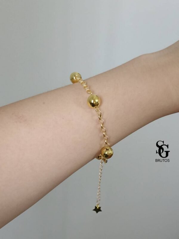 Pulseira de Bolinhas Espaçadas - PS004