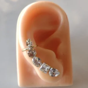 Ear Cuff Zircônia Cristal - EC038